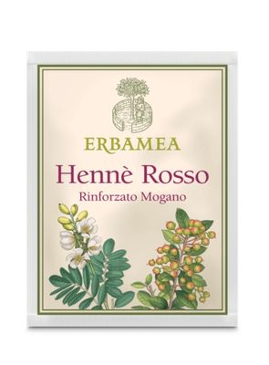 Hennè rosso rinforzato  mogano Erbamea - busta da 100 gr