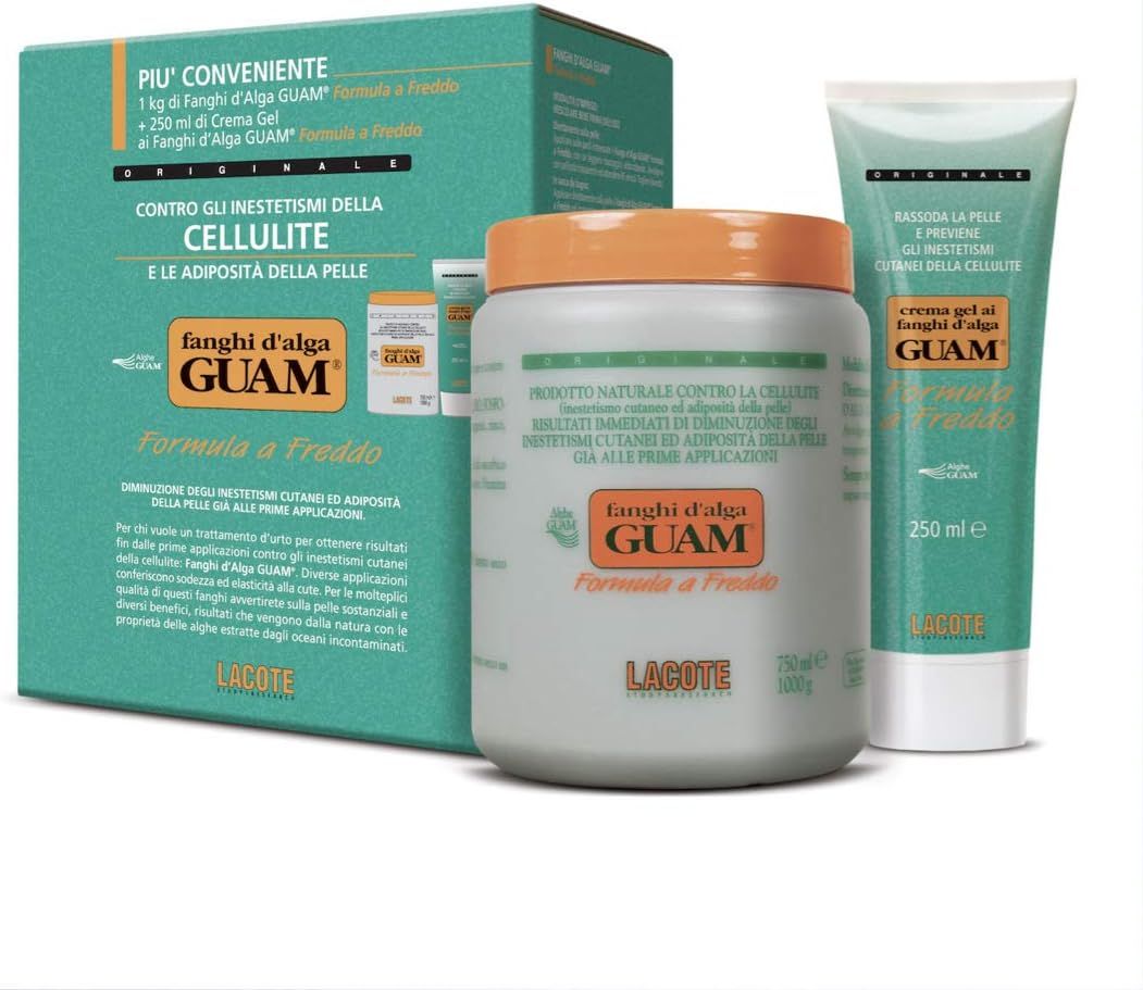 Guam - Convenienza fredda - Fango classico freddo 1 kg + crema gel Guam anticellulite 250 ml