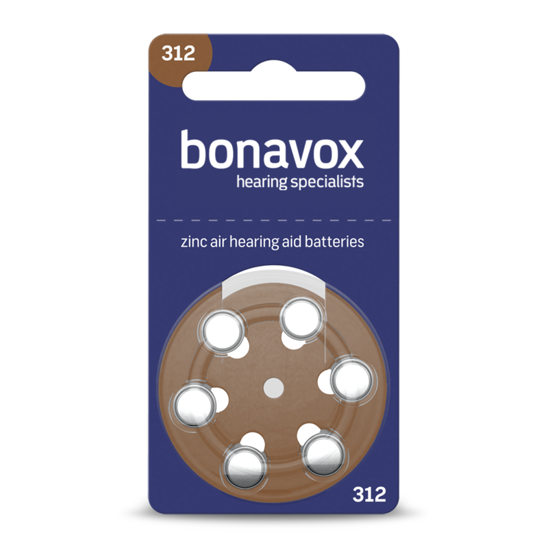 SIZE 312 Hearing Aid Batteries - 60 Cells