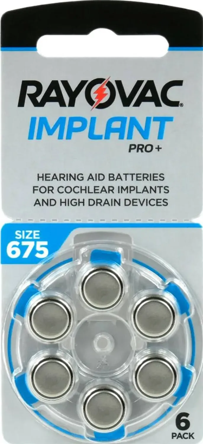SIZE 675 Cochlear Implant Batteries - 60 Cells SIZE 675 Cochlear Implant Batteries - 60 Cells