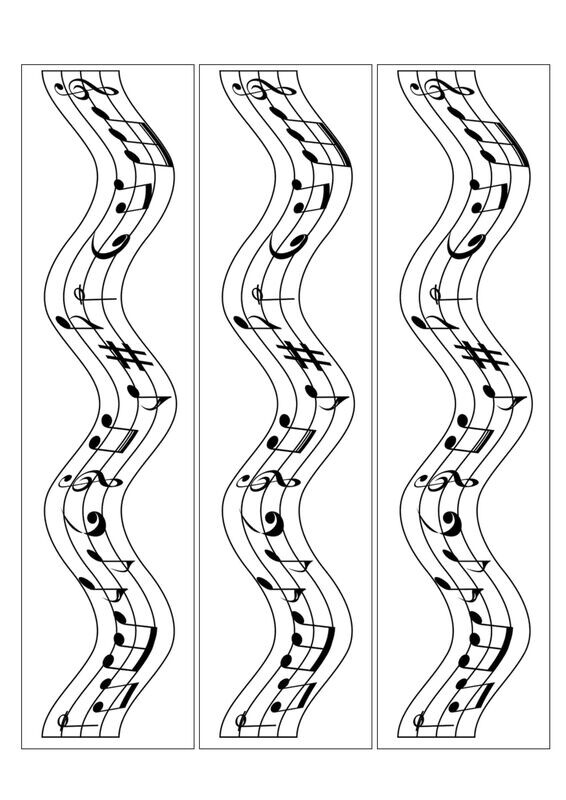 Musical Notes Edible Birthday Cake Ribbon | Strips