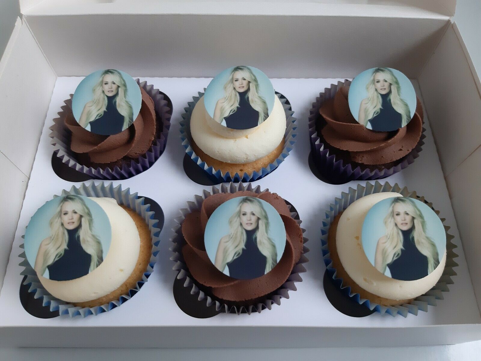 30 Personal Photo  Edible Cupcake Toppers.