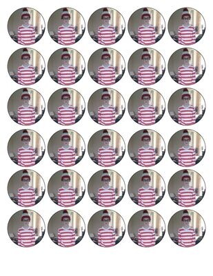 30 Personal Photo Edible Cupcake Toppers.
