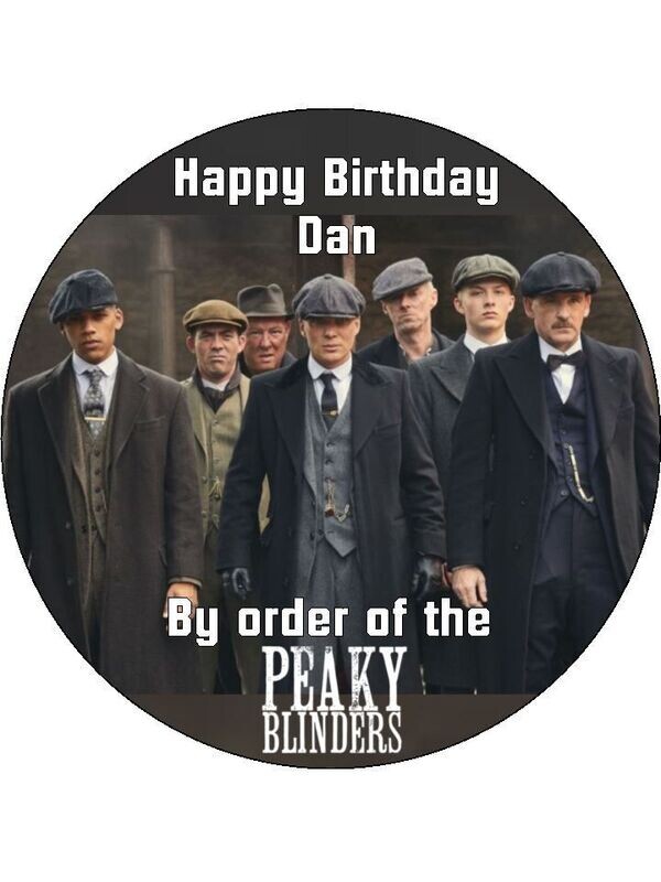 Peaky Blinders Edible Birthday Cake Topper