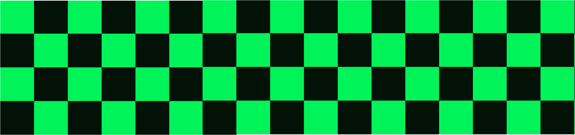 Green & Black check pattern edible cake strips | cake ribbons