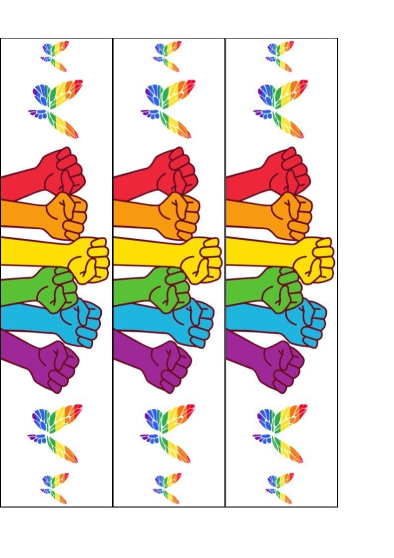 Pride LGBTQ Edible Birthday Cake Ribbon | Strips