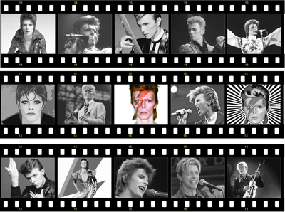 David Bowie Themed Edible Birthday Cake Ribbon | Strips