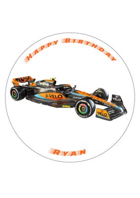 McClaren F1 Edible Birthday Cake Topper