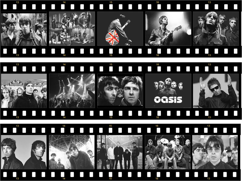 Oasis Themed Edible Birthday Cake Ribbon | Strips