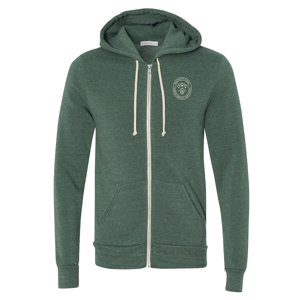 VT Brewers VBA Branded Rocky Eco-Fleece Zip Hoodie Dusty Pine VT Brewers VBA Branded Rocky Eco-Fleece Zip Hoodie Dusty Pine