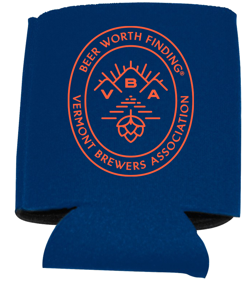 VT Brewers VBA Branded Can Holder in Navy Blue VT Brewers VBA Branded Can Holder in Navy Blue