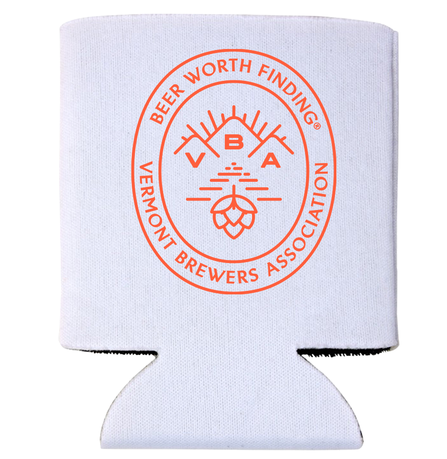 VT Brewers VBA Branded Can Holder in White VT Brewers VBA Branded Can Holder in White