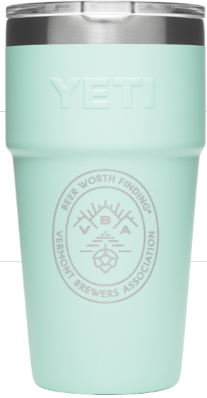 16 oz YETI Rambler Pint in with a magslide lid Seafoam