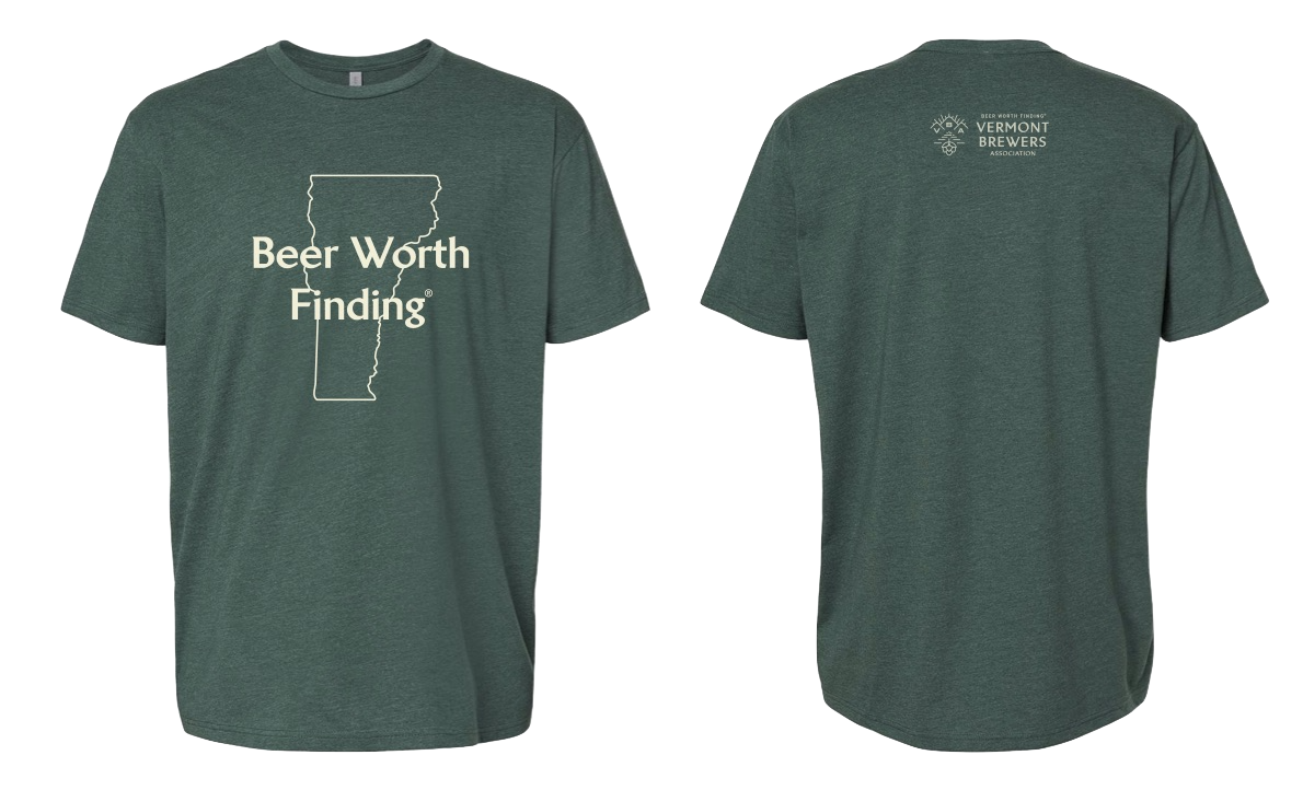 Beer Worth Finding T-Shirt in Heather Forest Green