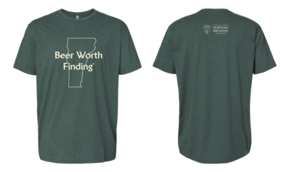 Beer Worth Finding T-Shirt in Heather Forest Green