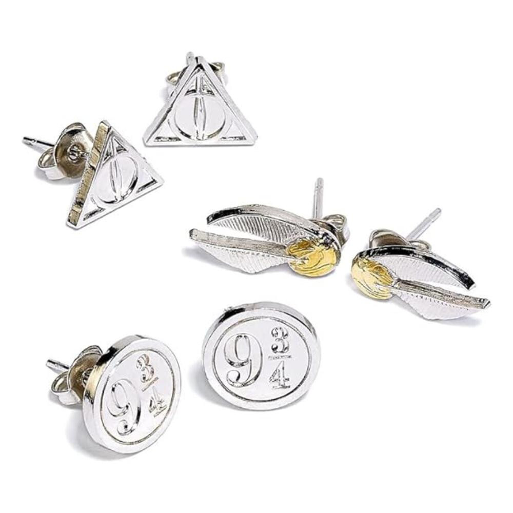 Harry Potter - Schmuck - Earring Set: Heiligtümer, Schnatz, 9 3/4