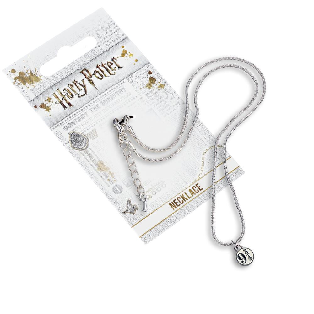 Harry Potter - Schmuck - silberfarbene Halskette (Gleis 9 3/4)