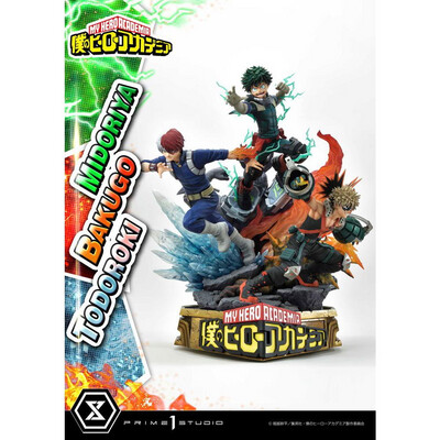 My Hero Academia - Diorama - Midoriya, Bakugo &amp; Todoroki - 69 cm