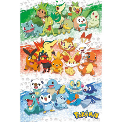 Pokémon - First Partners 91,5 x 61cm