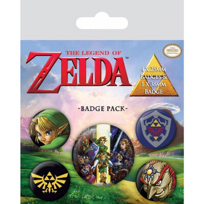 Buttons - The Legend of Zelda - Ocarina of Time - 5er-Pack