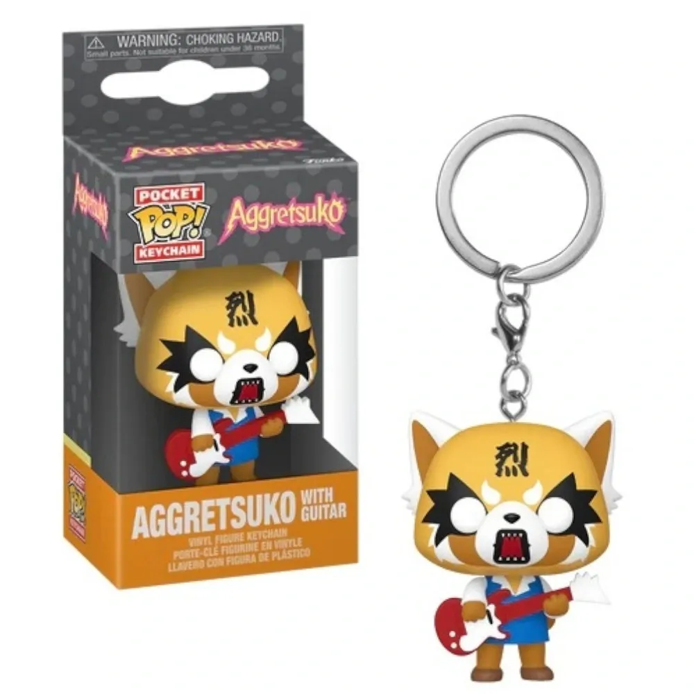 Aggretsuko - Pop Schlüsselanhänger - Aggretsuko with Guitar