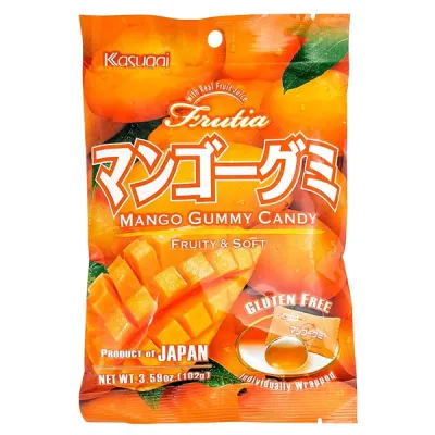 Jap. Fruchtgummi - Kasugai Frutia Mango Gummy Candy 102g