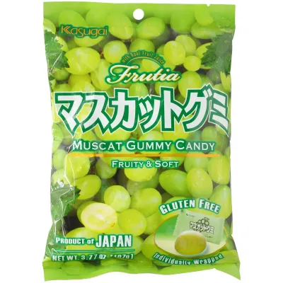 Jap. Fruchtgummi - Kasugai Frutia Muscat Gummy Candy 102g