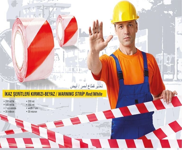 Absperrbänder Rot-Weiß Klein