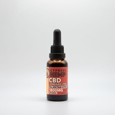 Full Spectrum 1800 mg CBD+OMEGAS+THC Oil - Original
