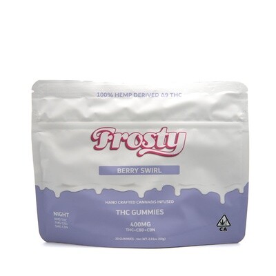 Frosty Berry Blast Indica Gummies 400mg THC+CBN+CBD - Mango