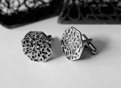 Cairo Cufflinks in Silver