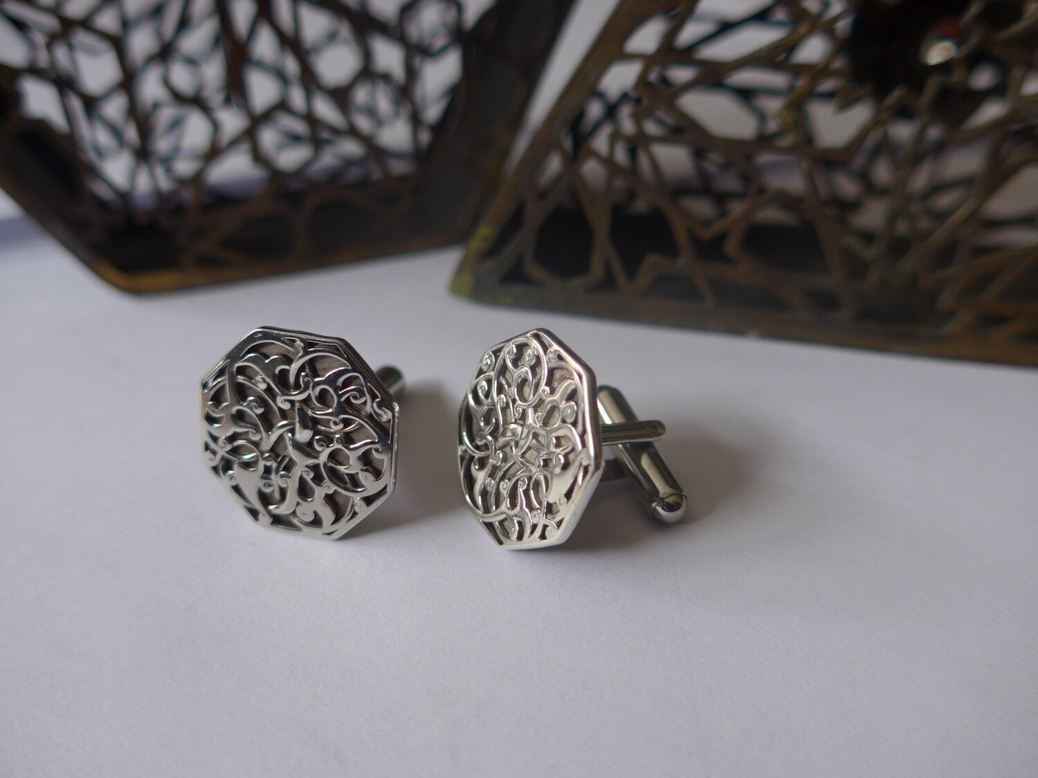 CAIRO CUFF LINKS SILVER