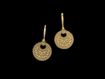 Small Gold Plated Crescent Earrings