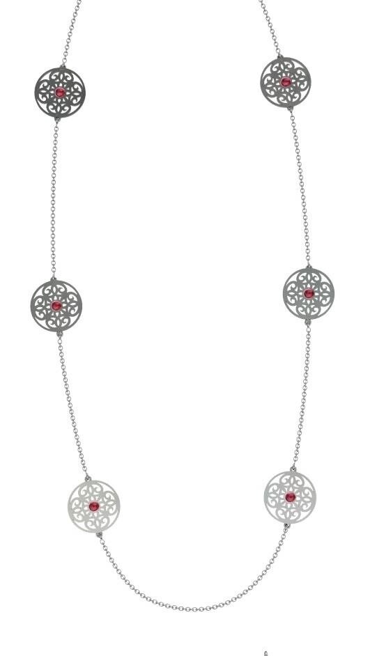 AKM Arabesque CAB Necklace Long Silver