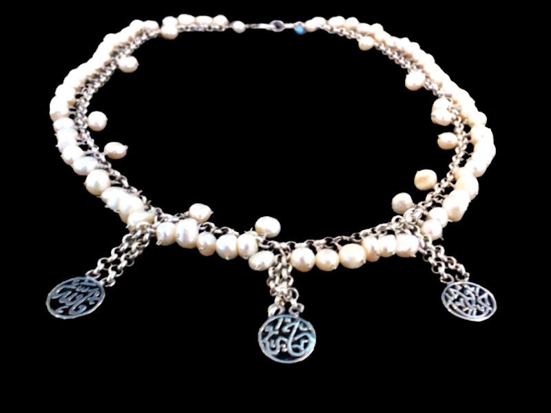 FALLAH KHEIR ON CHAIN NECKLACE &amp; PEARLS