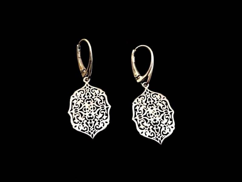Alhambra silver earrings