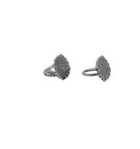 GEO SILVER RING DOUBLE BAND