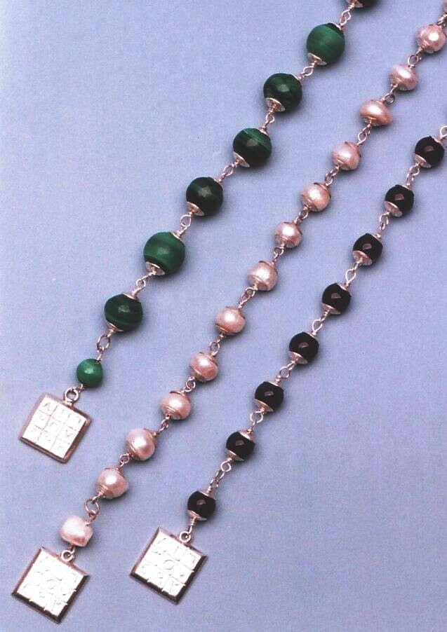 GEMSTONE BRACELET WITH MAGIC SQUARE