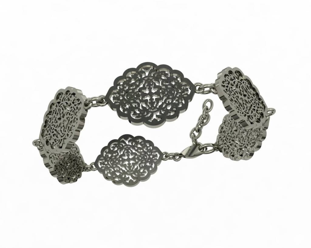 Arabesque Silver Bracelet