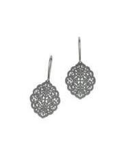 AKM 617 Small Geo Earrings Silver Fixed Hook
