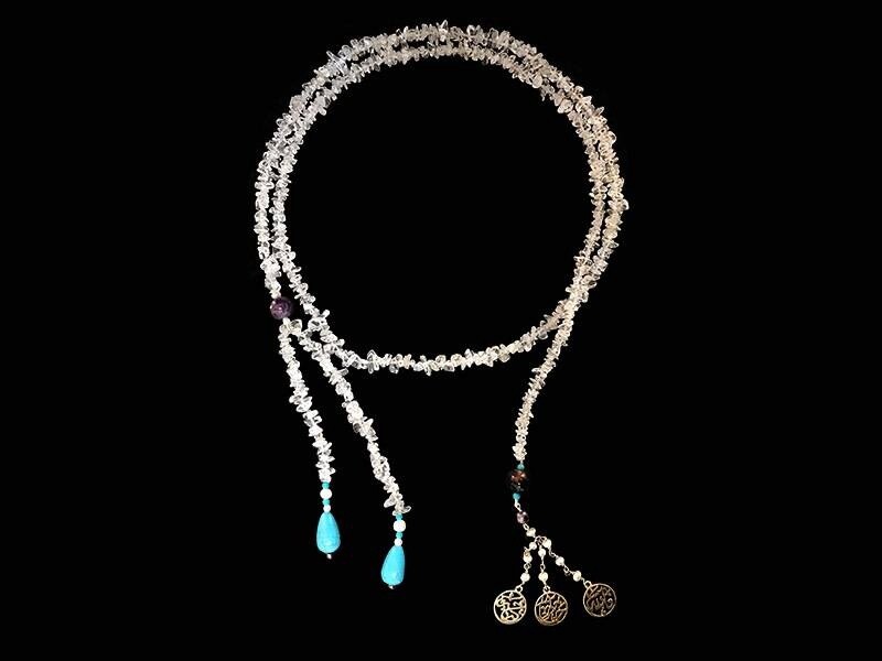 FALLAH KHEIR HAFETH STONE TIE NECKLACE