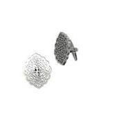 AKM 617 Small Geo Cufflnks Silver