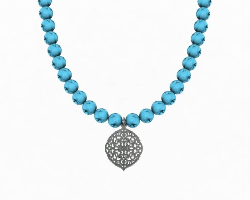 Arabesque Silver Necklace