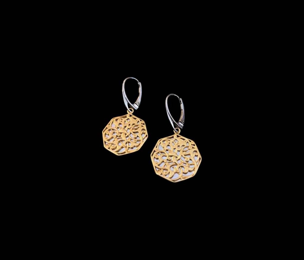 CAIRO EARRINGS WITH SILVER FRENCH HOOK