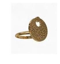 Gold Plated Arabesque Crescent Ring