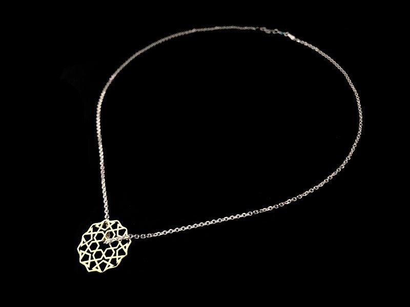 CHAIN NECKLACE WITH GP CORDOBA SMALL MOTIF