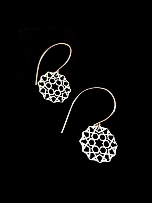 HOOP EARRINGS WITH SILVER CORDOBA