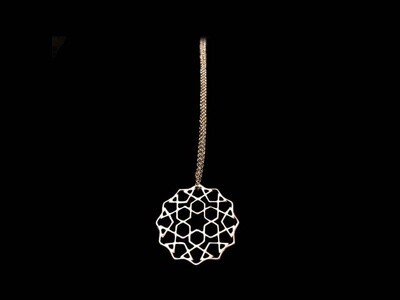 LARGE CORDOBA PENDANT WITH SILVER CHAIN