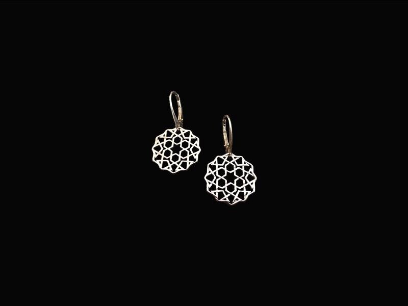 Small Cordoba Silver Earrings With French Hook