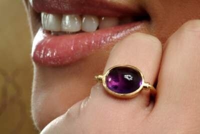 SEAL RING WITH AMETHYST